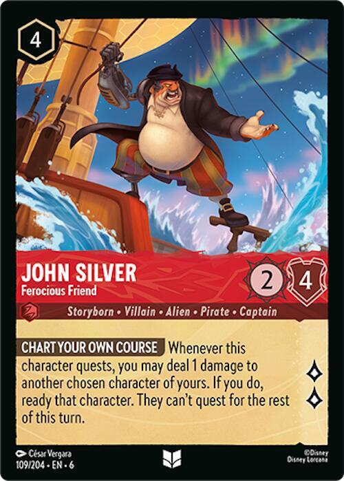 John Silver - Ferocious Friend - Disney Lorcana