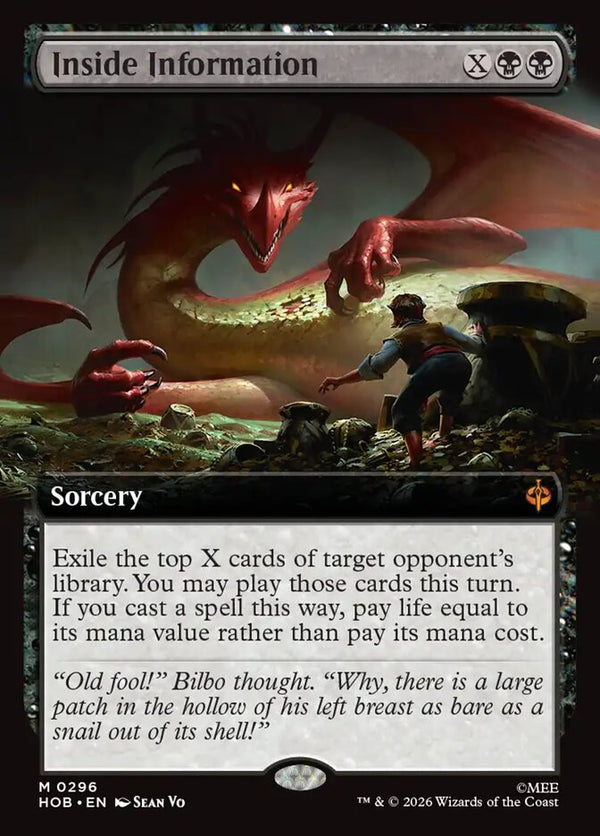 Inside Information (Extended Art) (HOB 296) - Magic: The Gathering