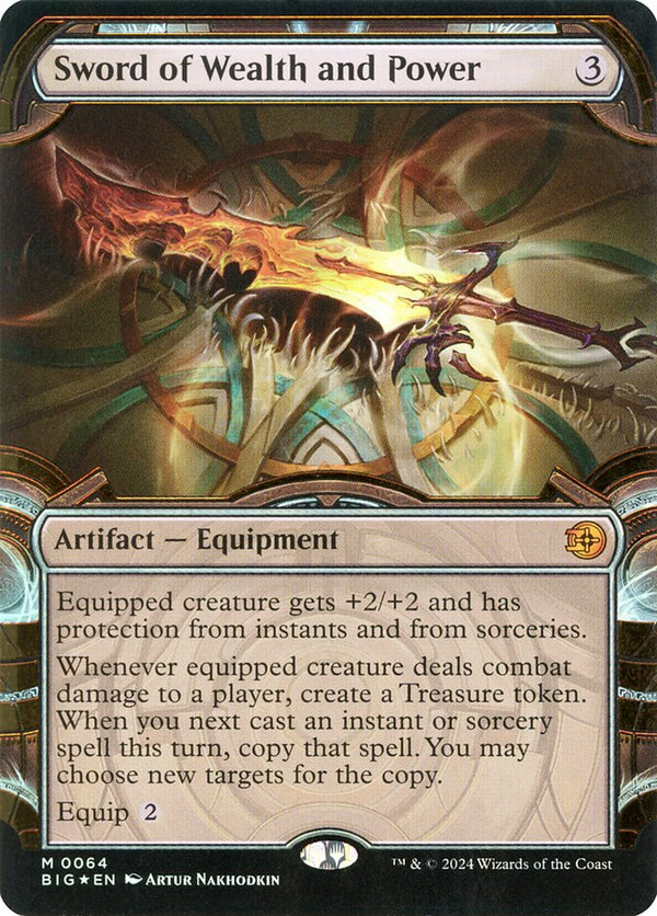 Sword of Wealth and Power (Showcase) (Raised Foil) - Magic: The Gathering