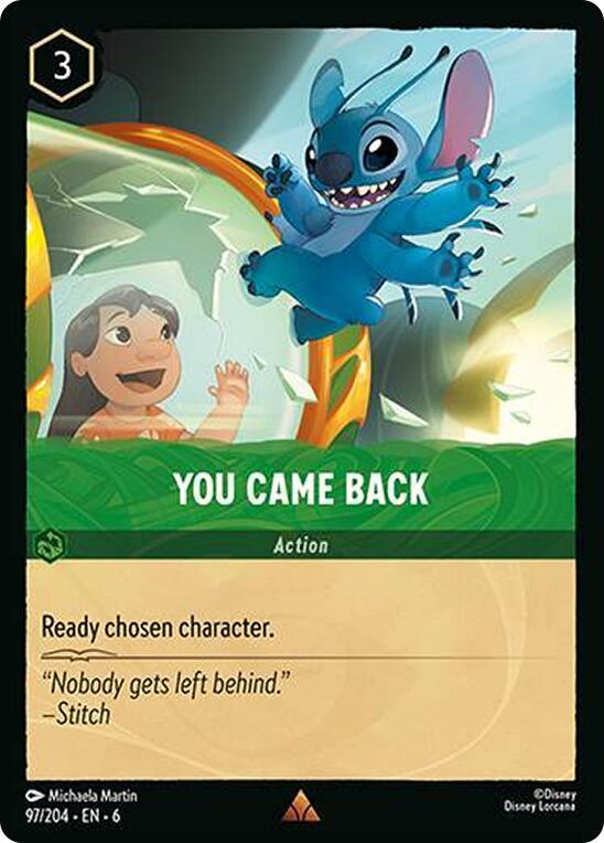 You Came Back - Disney Lorcana