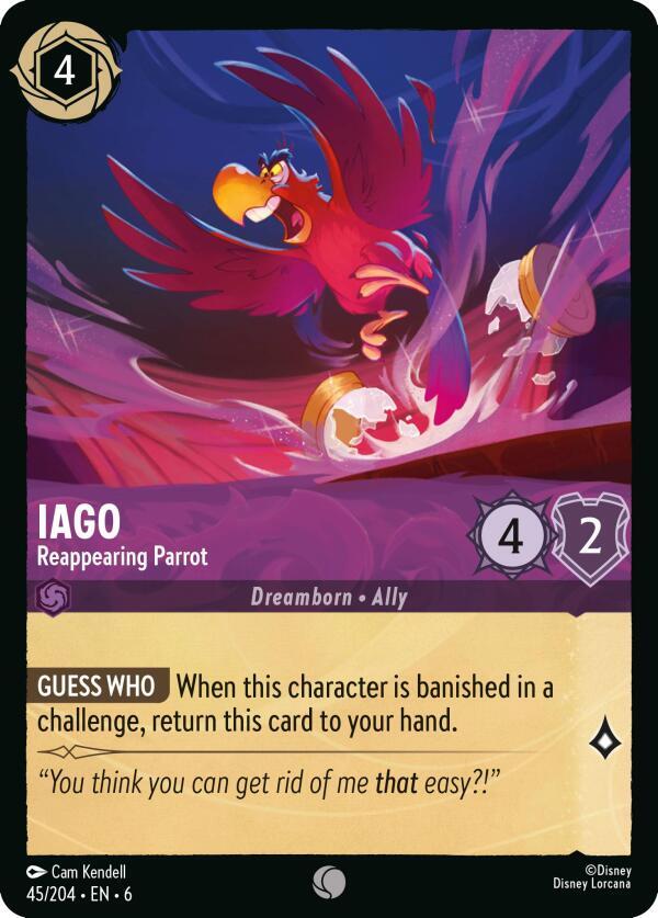 Iago - Reappearing Parrot - Disney Lorcana