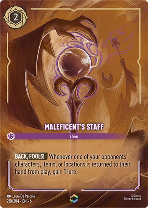 Maleficent's Staff (Enchanted) - Disney Lorcana