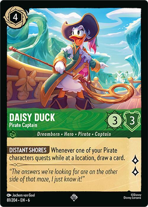 Daisy Duck - Pirate Captain - Disney Lorcana