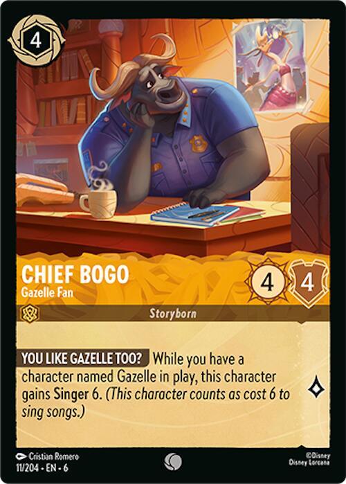 Chief Bogo - Gazelle Fan - Disney Lorcana