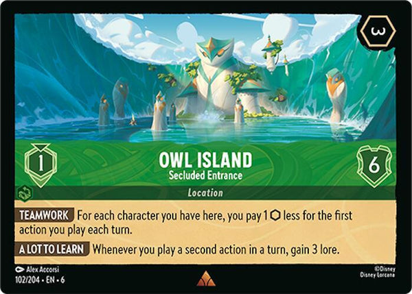 Owl Island - Secluded Entrance - Disney Lorcana