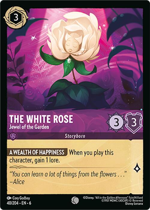 The White Rose - Jewel of the Garden - Disney Lorcana
