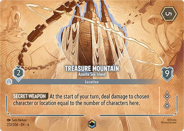 Treasure Mountain - Azurite Sea Island (Enchanted) - Disney Lorcana