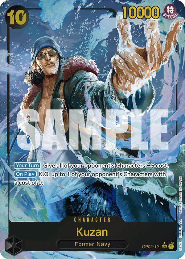 Kuzan (OP02-121) (Alternate Art) - One Piece Card Game
