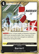 Barrier!! (Jolly Roger Foil) - One Piece Card Game