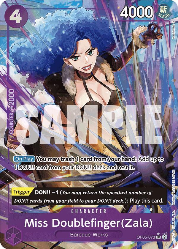 Miss Doublefinger(Zala) (Full Art) - One Piece Card Game