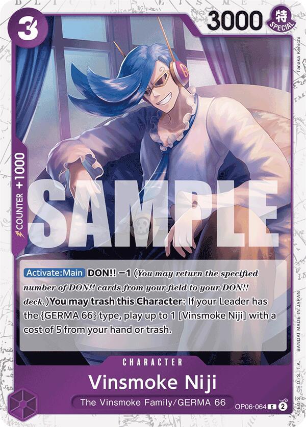Vinsmoke Niji (OP06-064) (Jolly Roger Foil) - One Piece Card Game