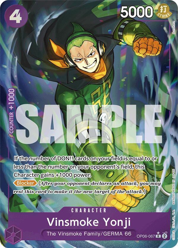 Vinsmoke Yonji (OP06-067) (Full Art) - One Piece Card Game