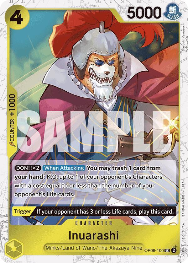 Inuarashi (Jolly Roger Foil) - One Piece Card Game