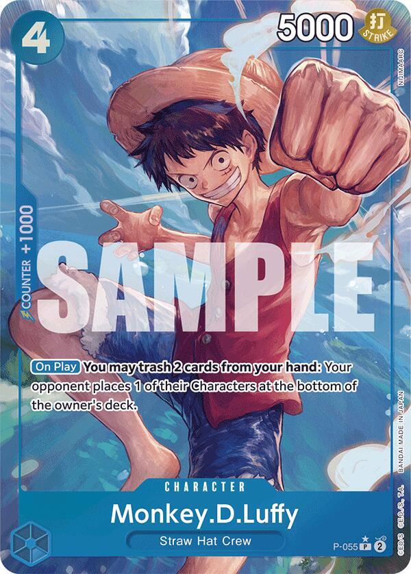 Monkey.D.Luffy (P-055) (Full Art) - One Piece Card Game