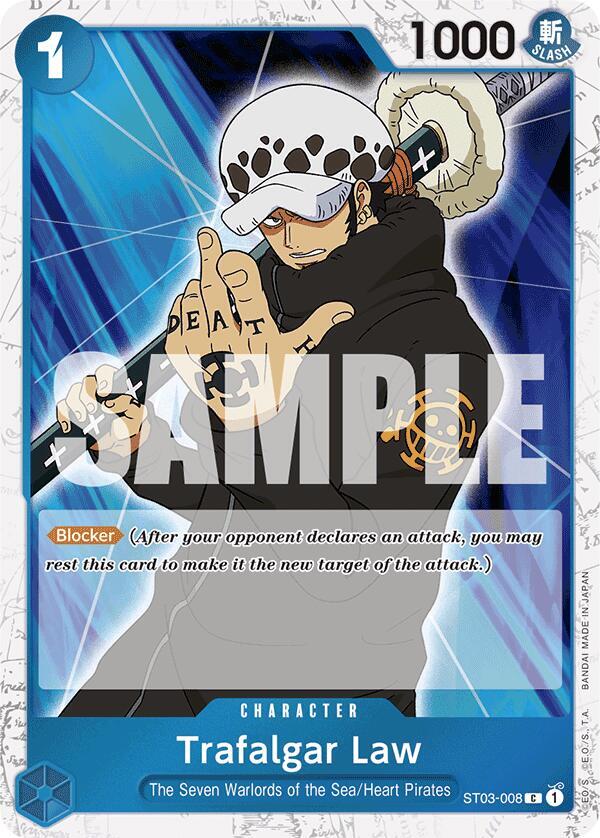 Trafalgar Law (ST03-008) (Jolly Roger Foil) - One Piece Card Game