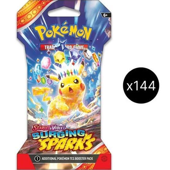 Surging Sparks Sleeved Booster Pack Case - Pokémon