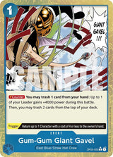 Gum-Gum Giant Gavel (Textured Foil) - One Piece Card Game