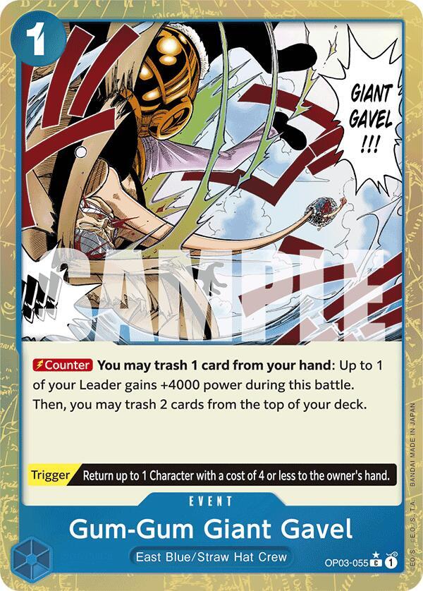 Gum-Gum Giant Gavel (Textured Foil) - One Piece Card Game