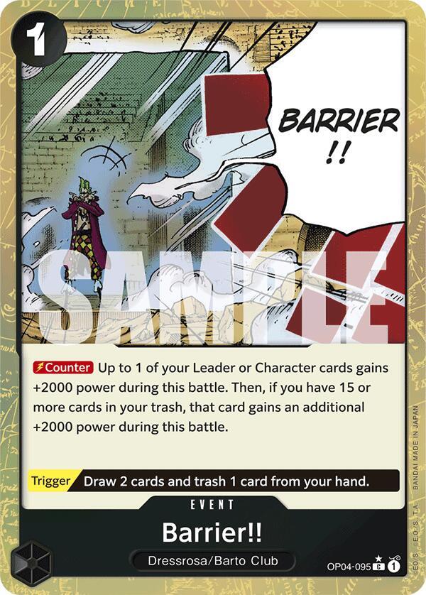 Barrier!! (Textured Foil) - One Piece Card Game