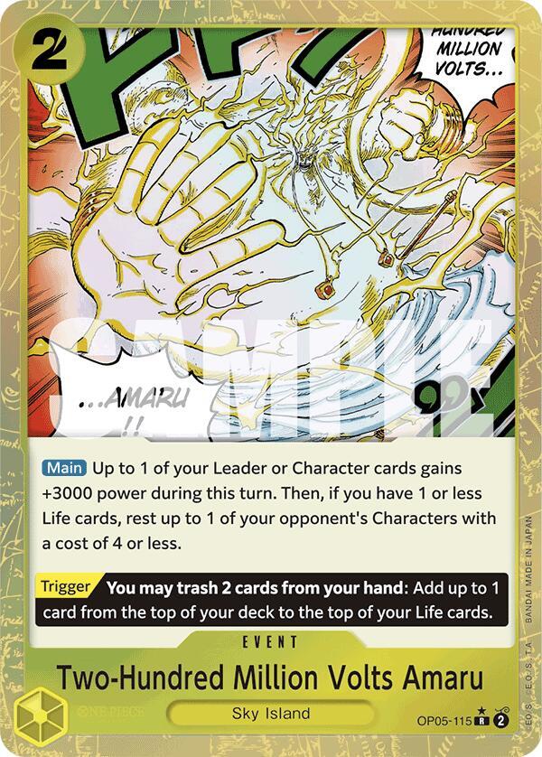 Two-Hundred Million Volts Amaru (Textured Foil) - One Piece Card Game