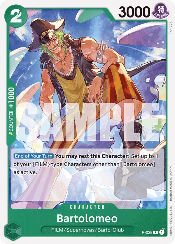 Bartolomeo (P-029) (Reprint) - One Piece Card Game