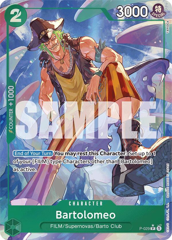 Bartolomeo (P-029) (Full Art) - One Piece Card Game