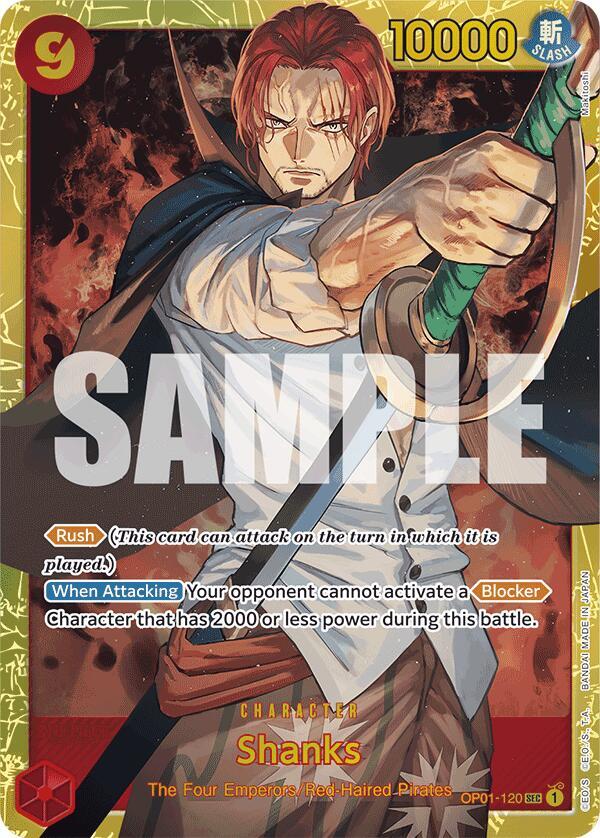 Shanks (OP01-120) (Reprint) - One Piece Card Game