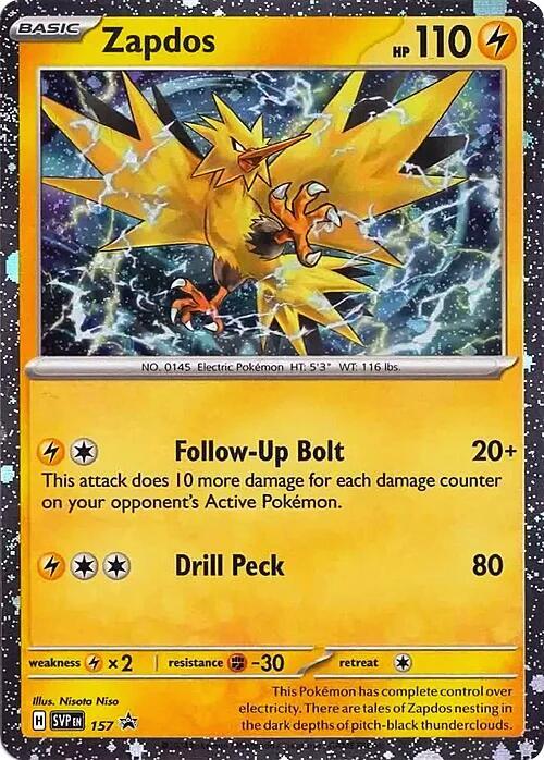 Zapdos - 157 (Cosmos Holo) - Pokémon