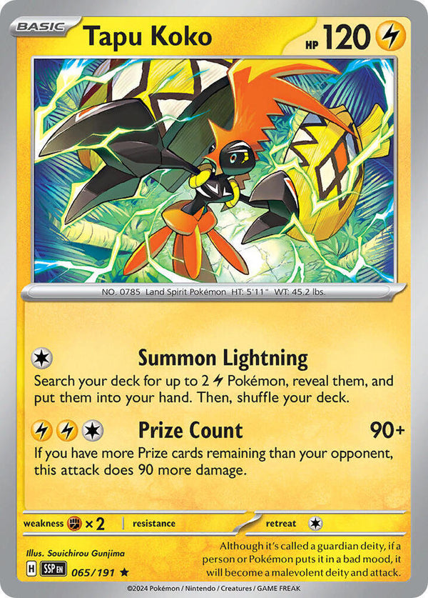 Tapu Koko - 065/191 (Non-Holo) - Pokémon