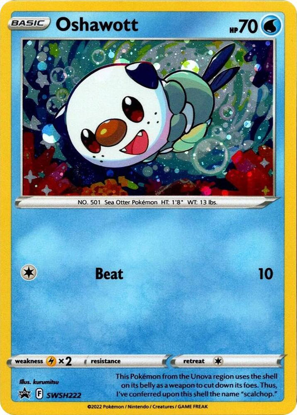 Oshawott - SWSH222 (Cosmo Holo) - Pokémon