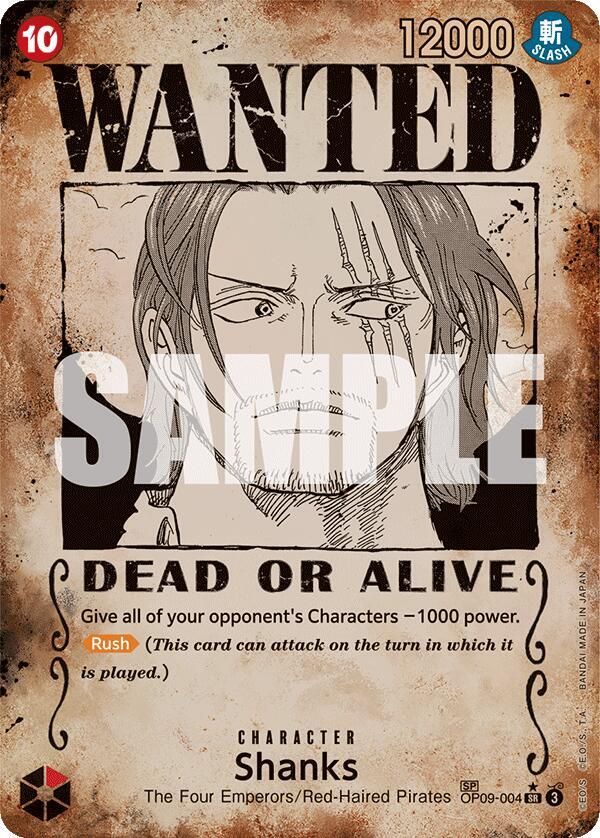 Shanks (004) (Wanted Poster) - One Piece Card Game