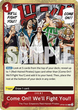 Come On!! We'll Fight You!! - One Piece Card Game