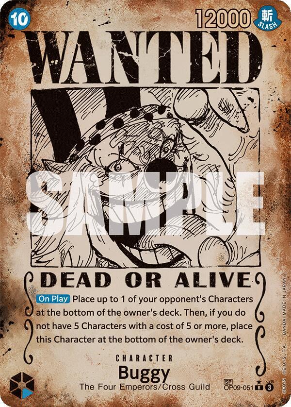 Buggy (051) (Wanted Poster) - One Piece Card Game