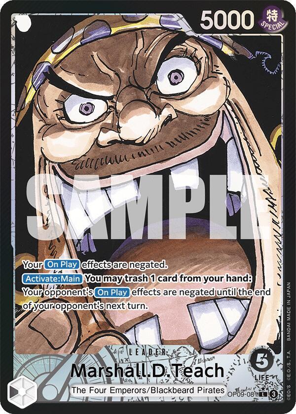 Marshall.D.Teach (081) (Parallel) - One Piece Card Game