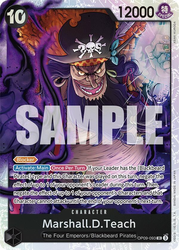 Marshall.D.Teach (093) - One Piece Card Game