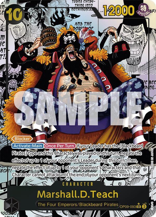 Marshall.D.Teach (093) (Manga) - One Piece Card Game
