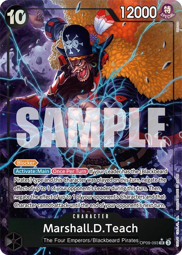 Marshall.D.Teach (093) (Alternate Art) - One Piece Card Game