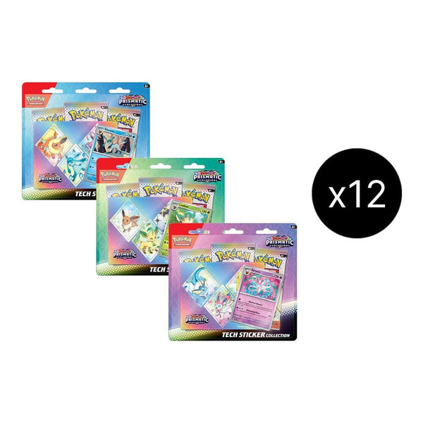 Prismatic Evolutions Tech Sticker Collection Case - Pokémon