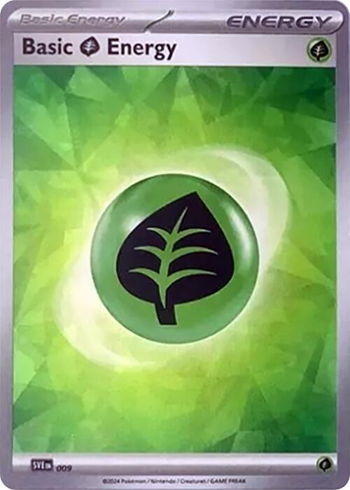 Basic Grass Energy (Cracked Ice Holo) - Pokémon