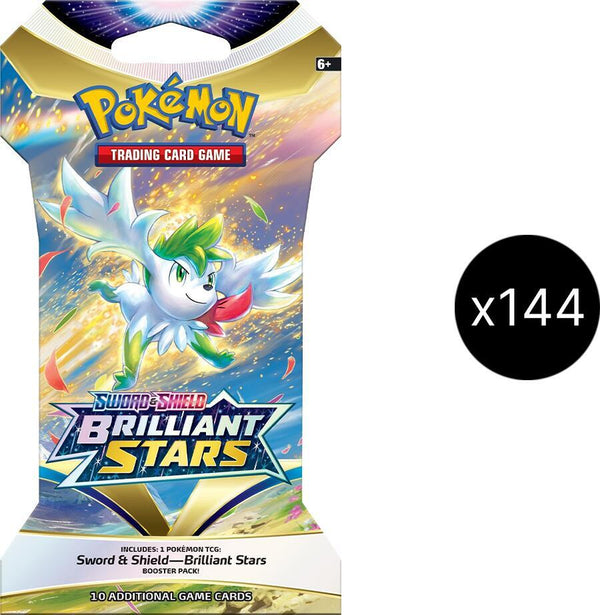 Brilliant Stars Sleeved Booster Pack Case - Pokémon