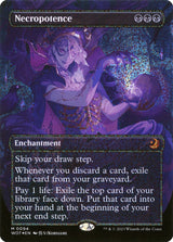 Necropotence (Anime Borderless) (Confetti Foil) - Magic: The Gathering