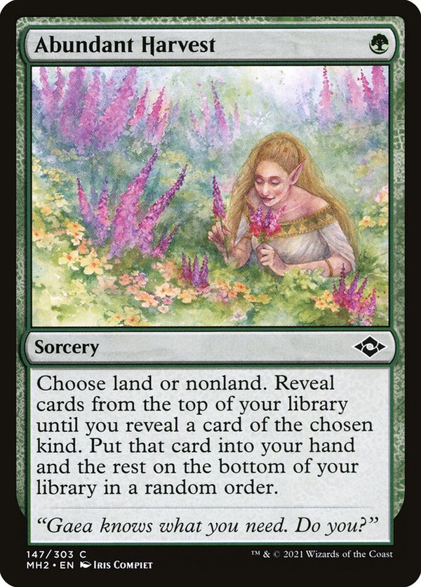 Abundant Harvest - Magic: The Gathering