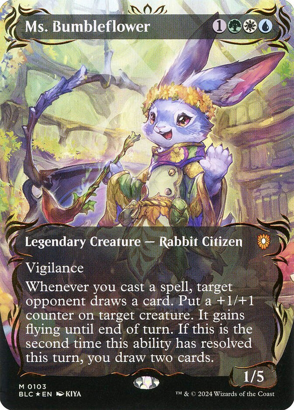 Ms. Bumbleflower (Borderless) (Raised Foil) - Magic: The Gathering