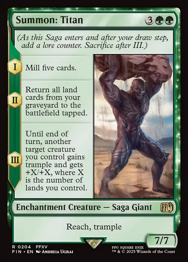 Summon: Titan (FIN 204) - Magic: The Gathering