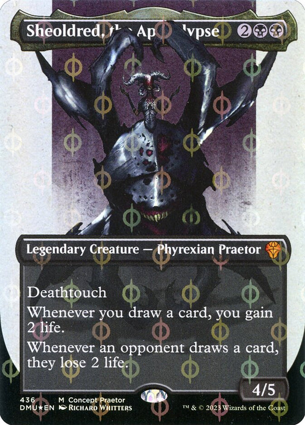 Sheoldred, the Apocalypse (Concept Praetor) (Step-And-Compleat Foil) - Magic: The Gathering