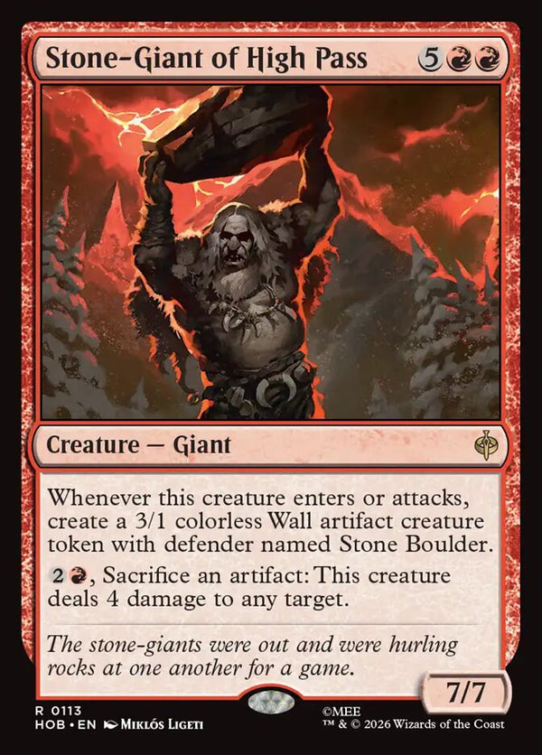 Stone-Giant of High Pass (HOB 113) - Magic: The Gathering