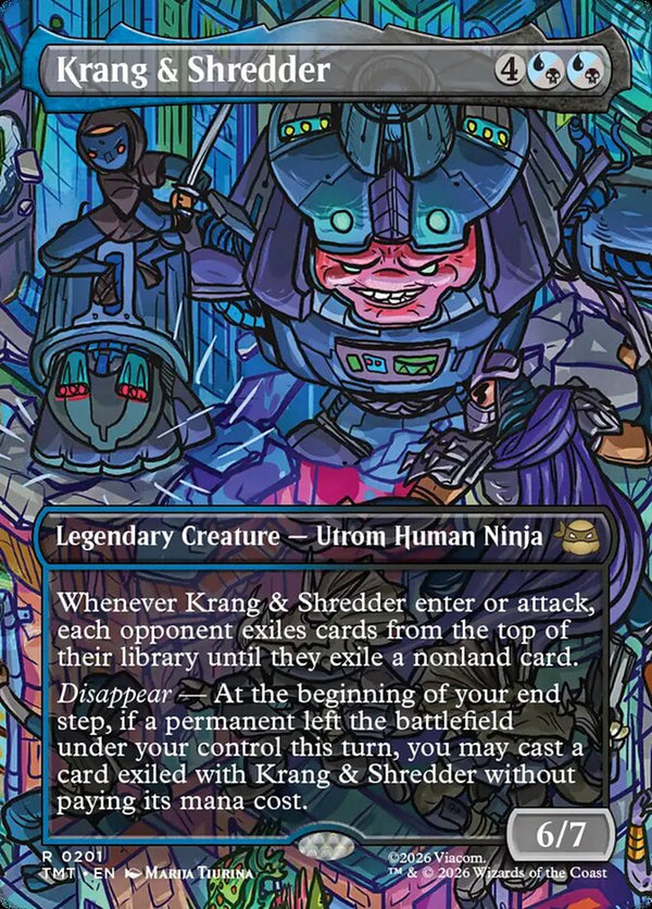 Krang & Shredder (Borderless) - Magic: The Gathering