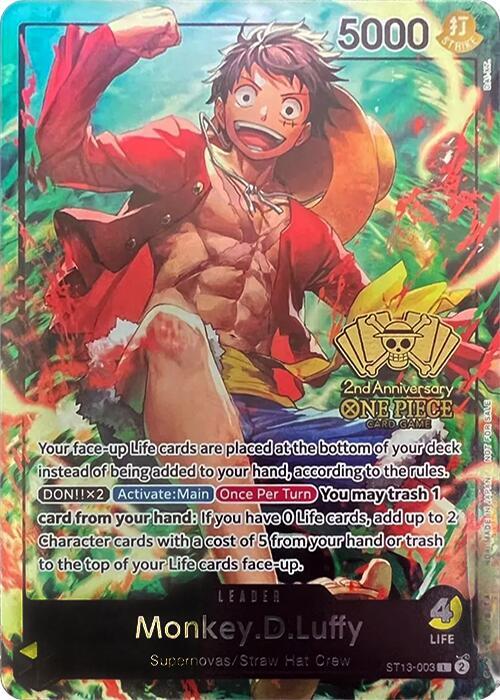 Monkey.D.Luffy (2nd Anniversary Tournament) - One Piece Card Game