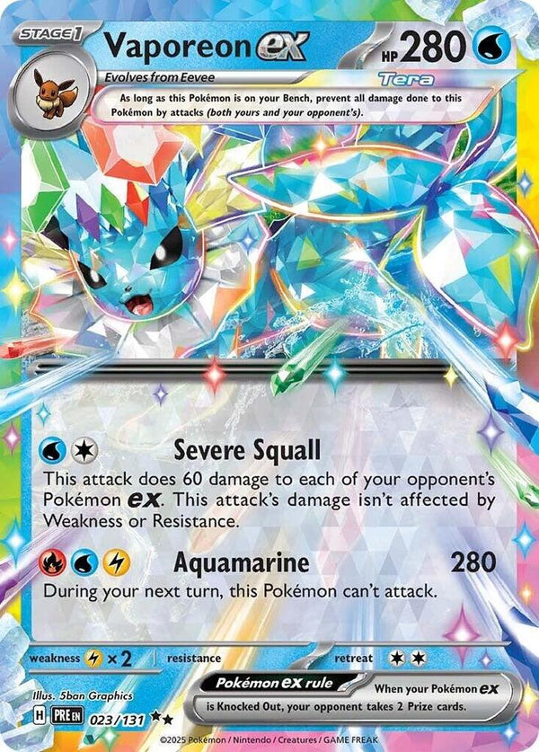 Vaporeon ex - 023/131 - Pokémon