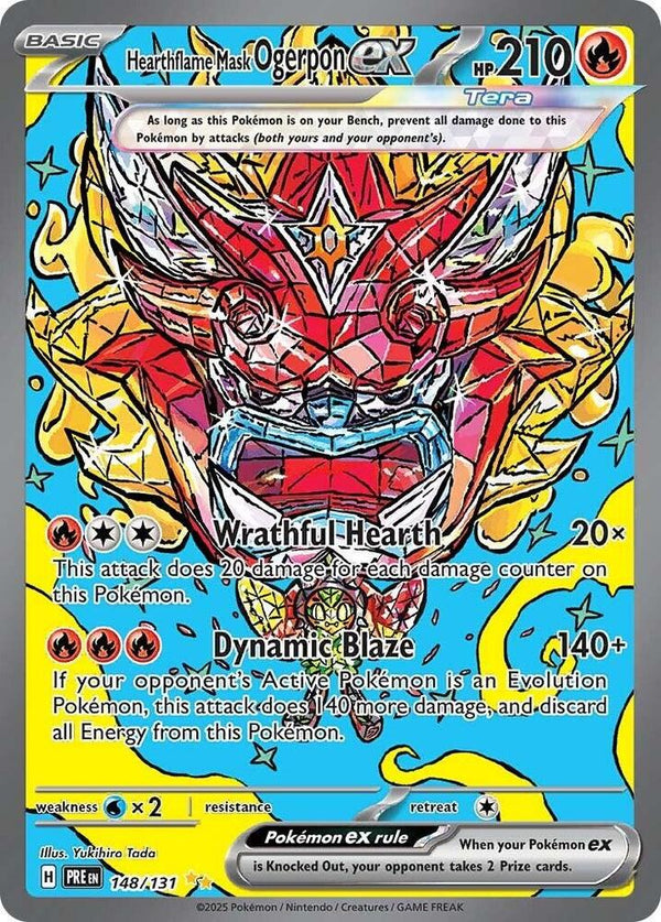 Hearthflame Mask Ogerpon ex - 148/131 (PRE 148/131) - Pokémon